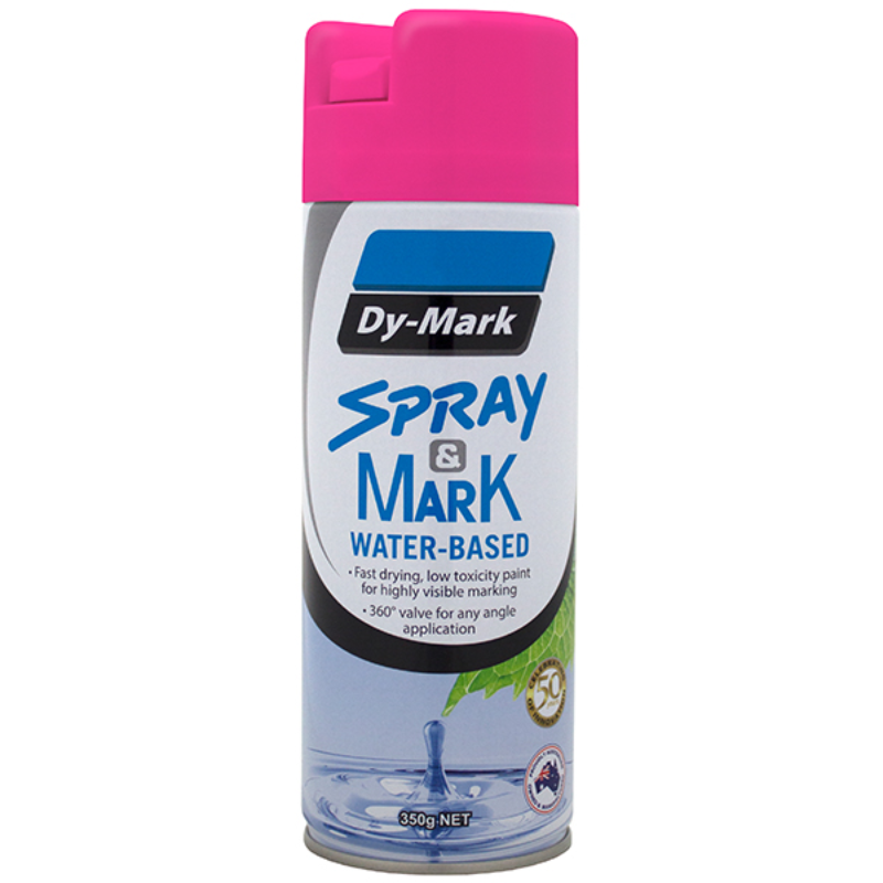 DYMARK SPRAY & MARK WATERBASED FLURO PINK